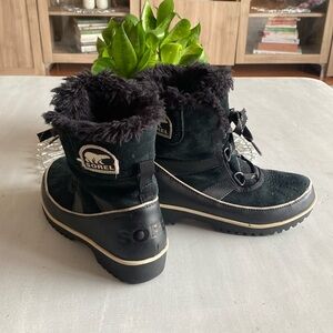 SOREL TIBOLI ll MID-CALF FAUX FUR SUED BOOTS SIZE 6 WOMAN
